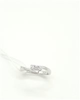 Anello Mirco Visconti Donna Anelli 3 Pietre in Oro bianco Diamante LF366/10-13 - LF366/10-13